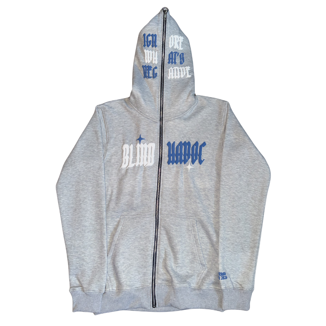 Color Rush Full Zip [Gray & Blue]